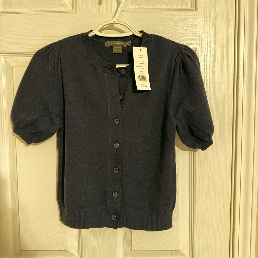 French Connection Midnight Blue Cardigan
